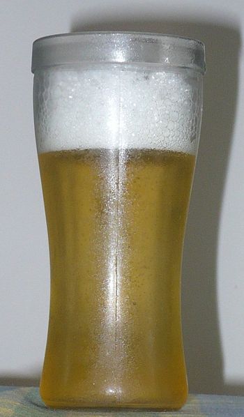 A glass of beer