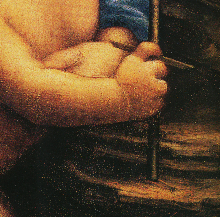 Detail from Madonna of the Yarnwinder