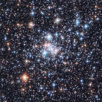 Star cluster NGC 290, taken by Hubble Space Telescope