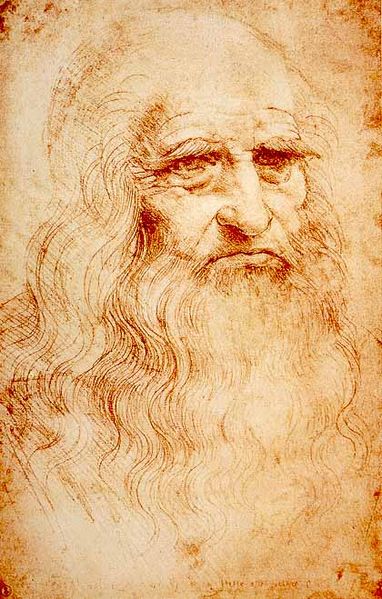 Thought to be a self-portrait by Leonardo da Vinci