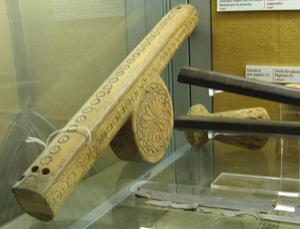 Wooden case on display in Turin c. Jane Maria Hamilton