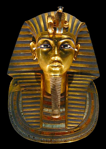 Tutankhamun's gold mask, held in the Egyptian Museum in Cairo c. MykReeve