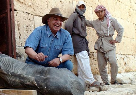 Zahi Hawass in northern Egypt, May 2010. c. Voice of America